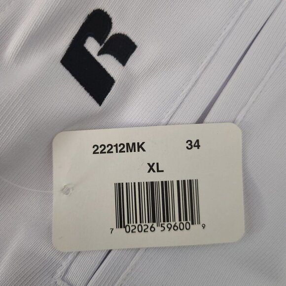 New with Tags Russell Athletic Mens white baseball pants size XL - Picture 8 of 8